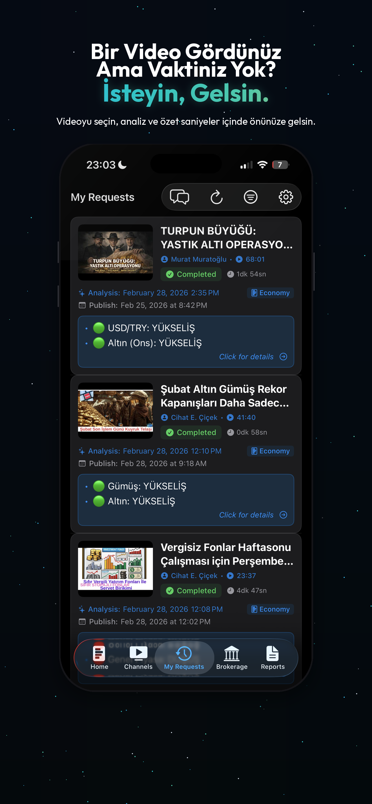 EkoAnaliz - İste Gelsin analiz